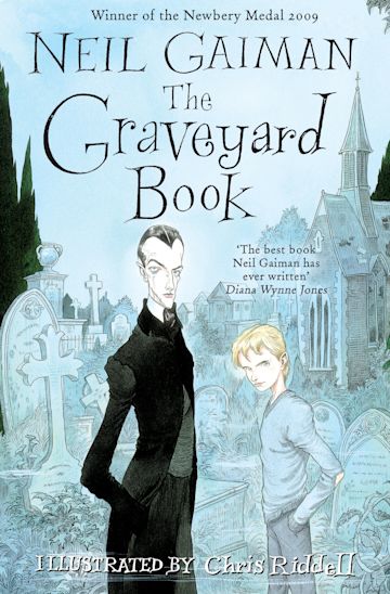 Cover of The Graveyard Book by Neil Gaiman.