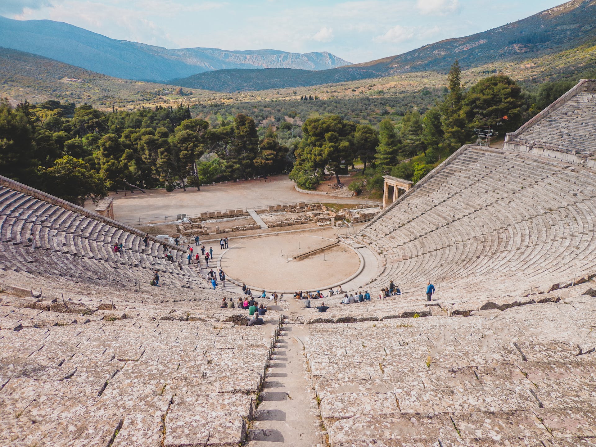 An ancient Greek theatre.