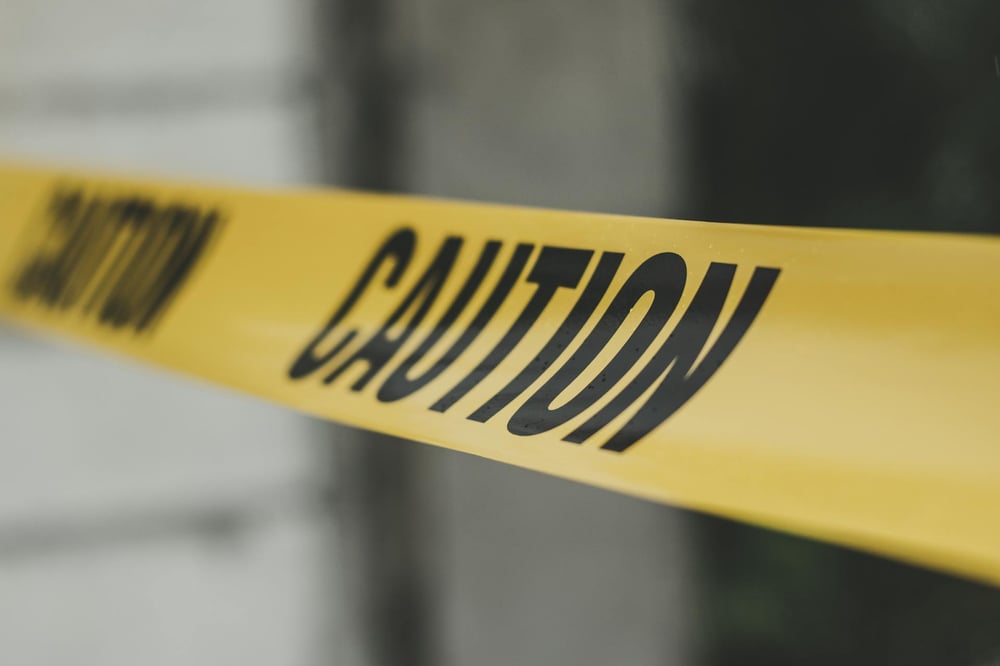 Yellow caution tape