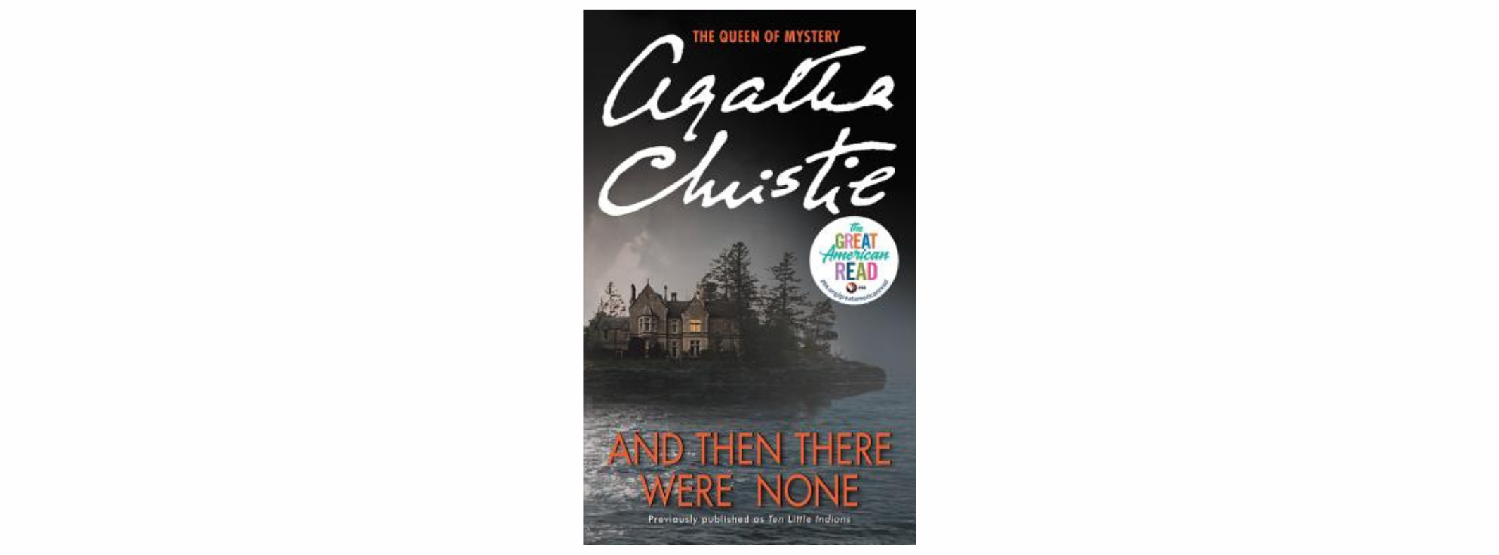 The book cover for And Then There Were None by Agatha Christie.