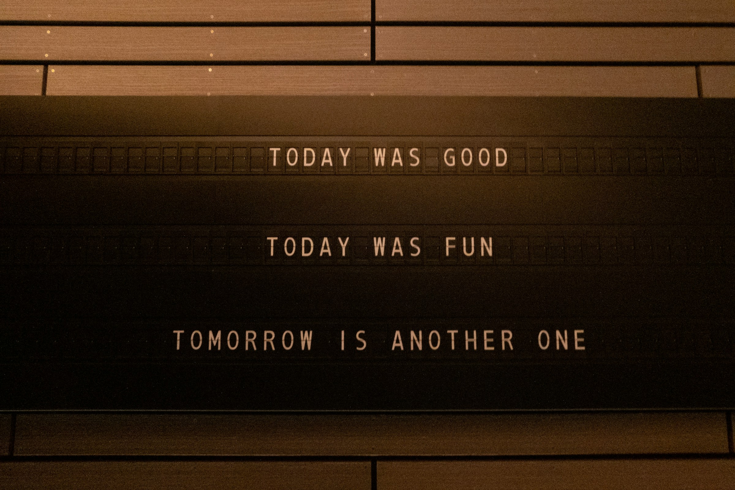 A sign reading